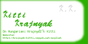 kitti krajnyak business card